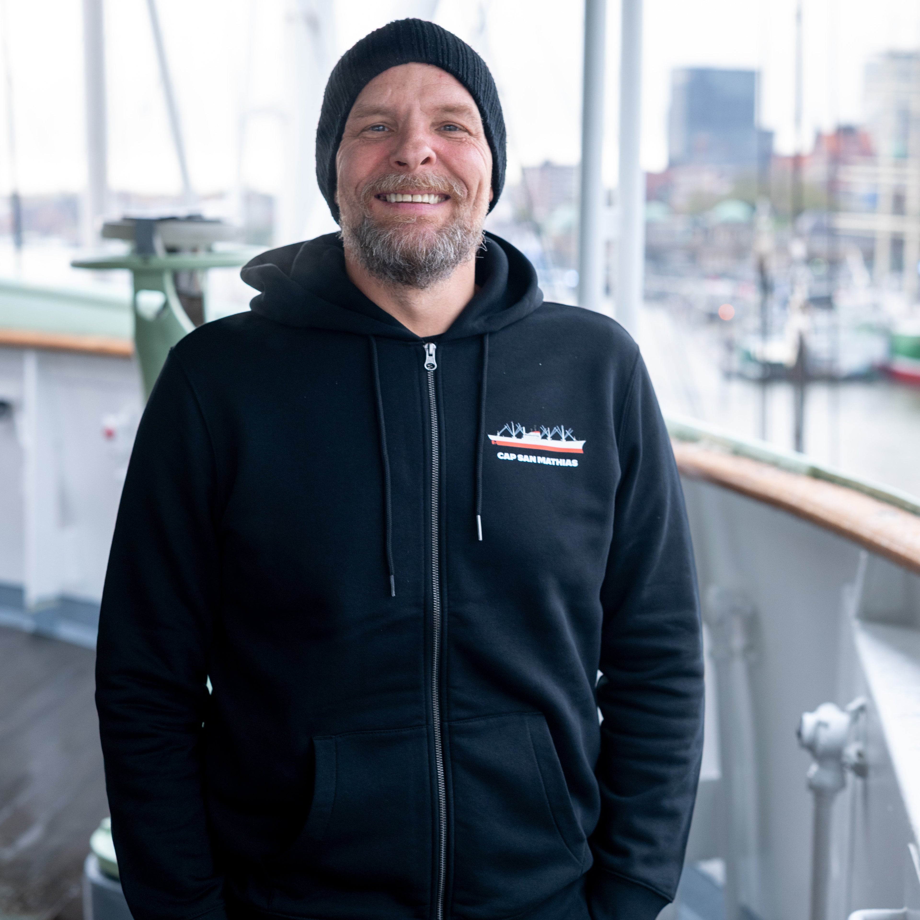 Zipper-Jacke mit Namen