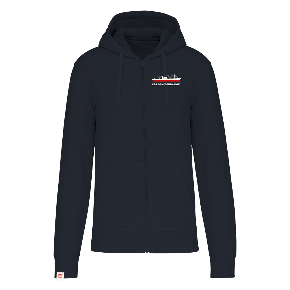 Zipper-Jacke mit Namen