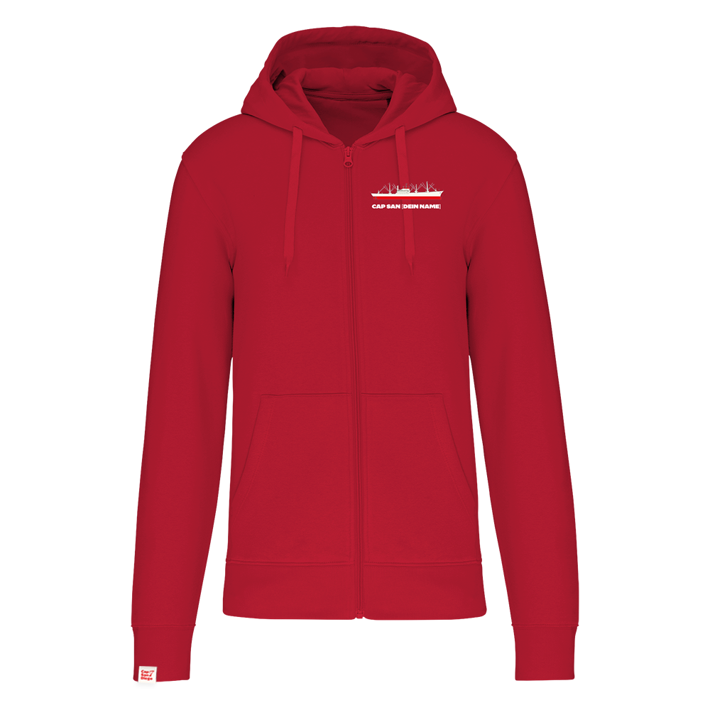 Zipper-Jacke mit Namen