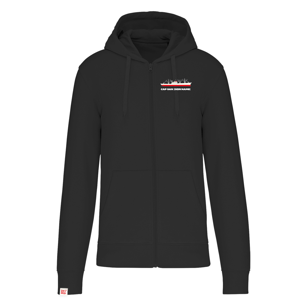 Zipper-Jacke mit Namen